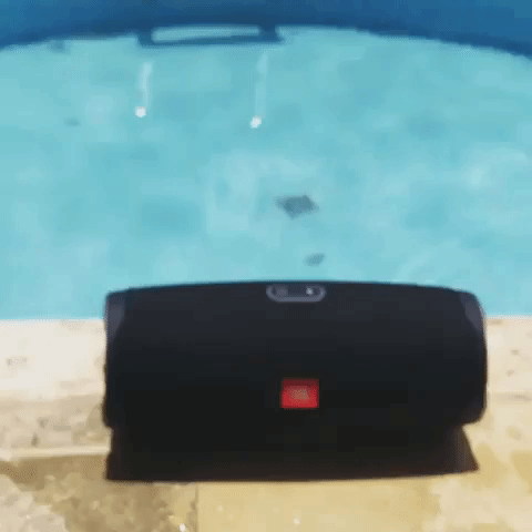 JBL Flip 4 gif poolside