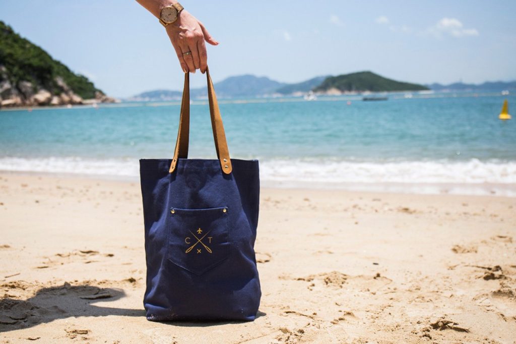 Beach Tote Bag Made of Canvas in Calabria